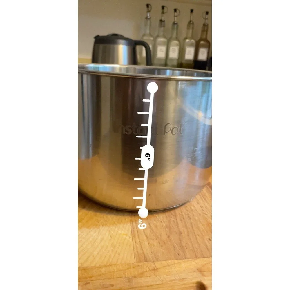 Instant Pot Inner Pot Stainless Steel 6 Quart Replacement Bowl Insert ONLY Clean